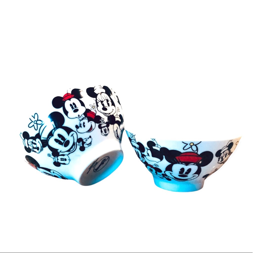 Disney Minnie Mouse Ceramic Bowls Set of 2